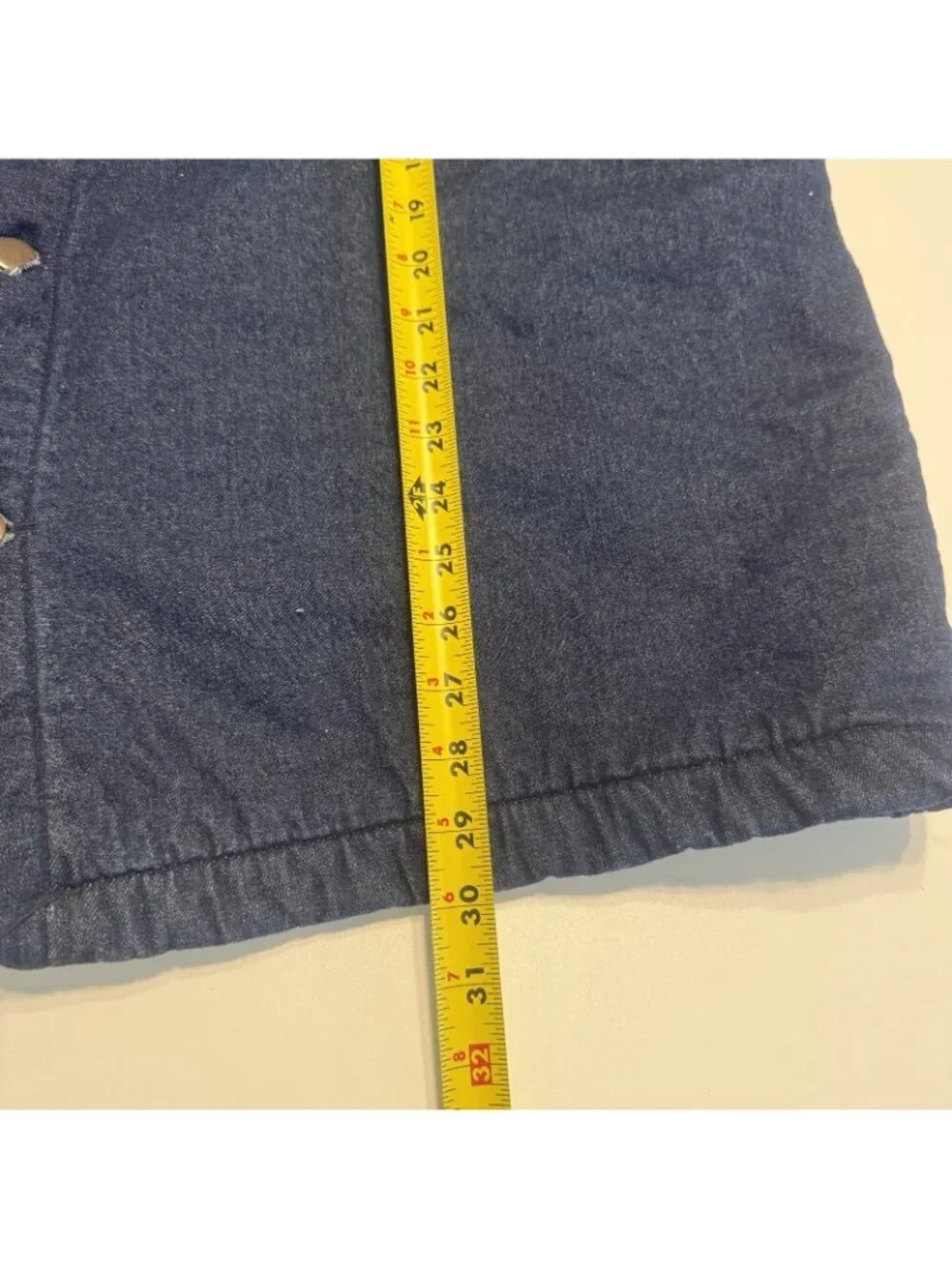 Vintage Prison Denim Blanket Lined Chore Coat Mens 2XL Dark Wash